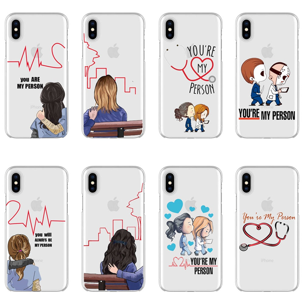 Grey's Anatomy - Soft TPU cover phone case for iPhone Max XR XS X for iPhone 5 6 7 8Plus