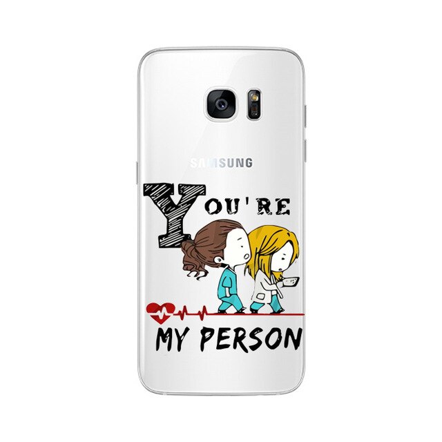 Soft TPU For Samsung Galaxy A5 A6 A7 A8 J5 J6 J7 J8Plus 2016 2017 2018 NOTE8 NOTE9 You're My Person For Fundas Greys Anatomy