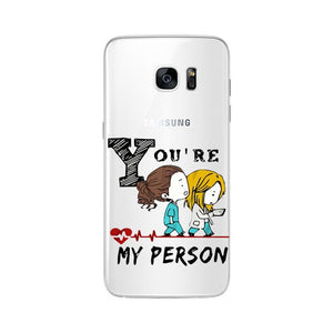 Soft TPU For Samsung Galaxy A5 A6 A7 A8 J5 J6 J7 J8Plus 2016 2017 2018 NOTE8 NOTE9 You're My Person For Fundas Greys Anatomy