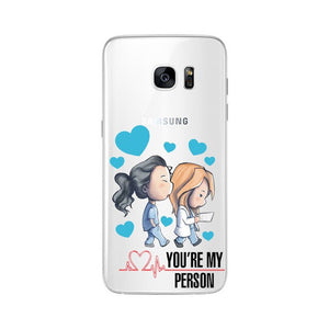 Soft TPU For Samsung Galaxy A5 A6 A7 A8 J5 J6 J7 J8Plus 2016 2017 2018 NOTE8 NOTE9 You're My Person For Fundas Greys Anatomy