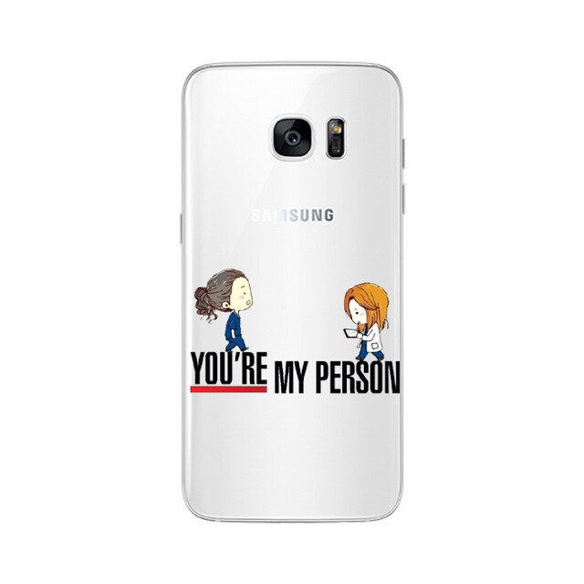 Soft TPU For Samsung Galaxy A5 A6 A7 A8 J5 J6 J7 J8Plus 2016 2017 2018 NOTE8 NOTE9 You're My Person For Fundas Greys Anatomy