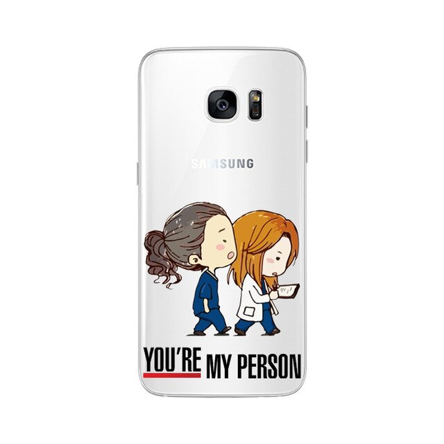 Soft TPU For Samsung Galaxy A5 A6 A7 A8 J5 J6 J7 J8Plus 2016 2017 2018 NOTE8 NOTE9 You're My Person For Fundas Greys Anatomy