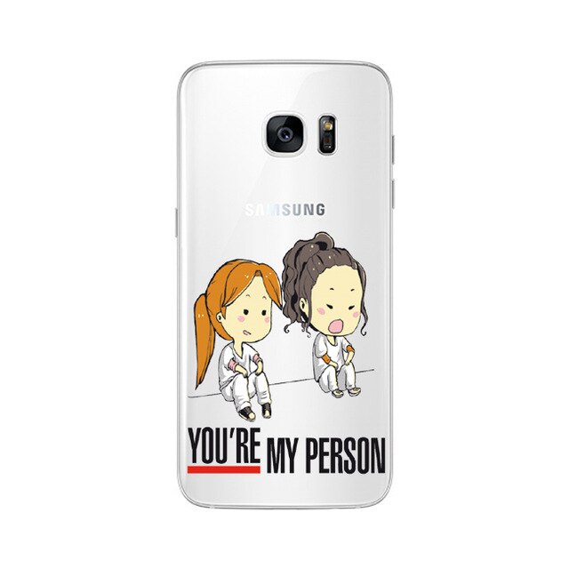 Soft TPU For Samsung Galaxy A5 A6 A7 A8 J5 J6 J7 J8Plus 2016 2017 2018 NOTE8 NOTE9 You're My Person For Fundas Greys Anatomy