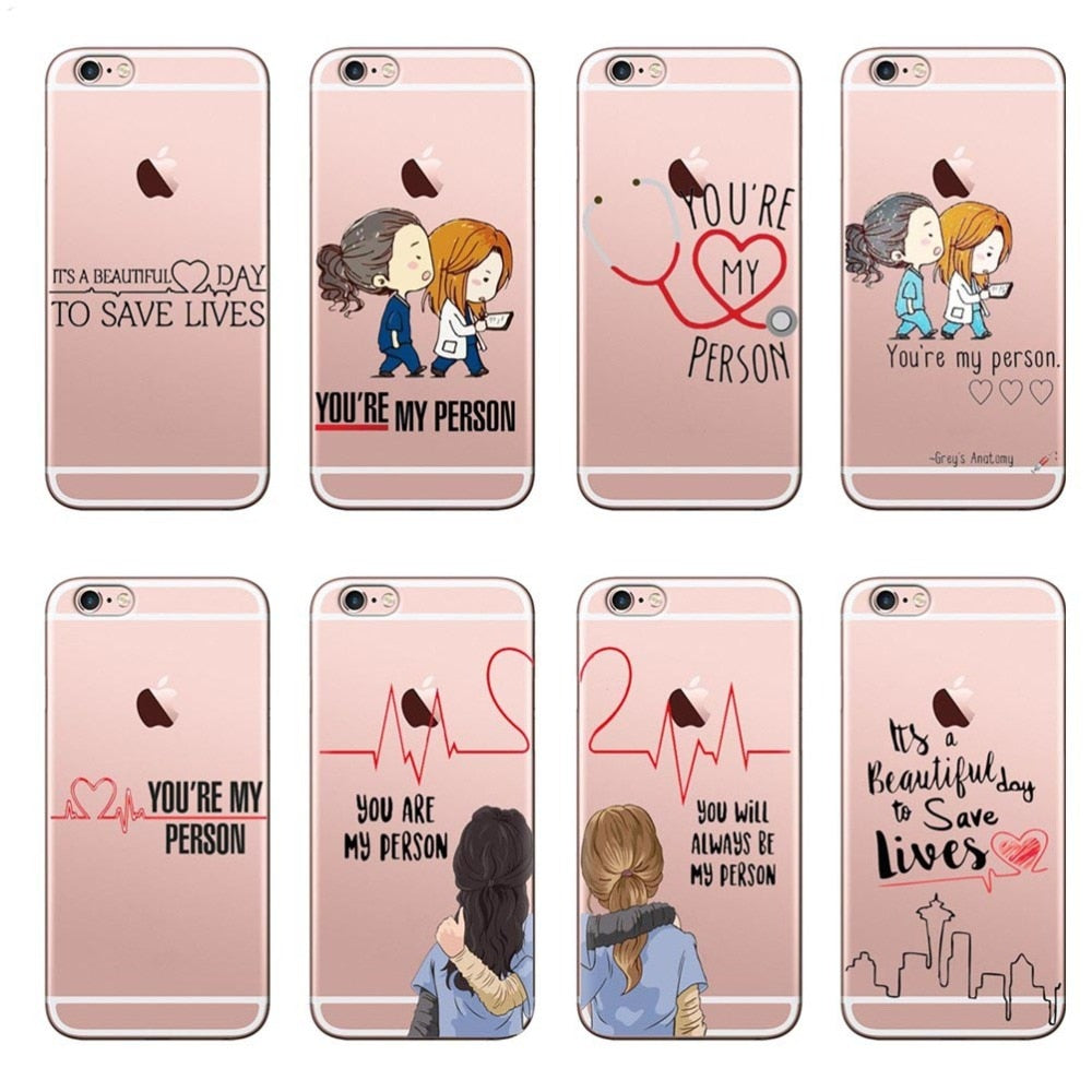 Phone case -  iPhone 11 Pro MAX 5 5S SE 6 6SPlus 7 8Plus X XR XS MAX Greys Anatomy