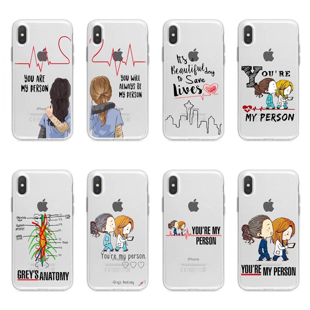 Grey's Anatomy Phone Case For iPhone XS , 6 6S 7 8Plus For iPhone XS Max XR 11 Pro Max Soft Case