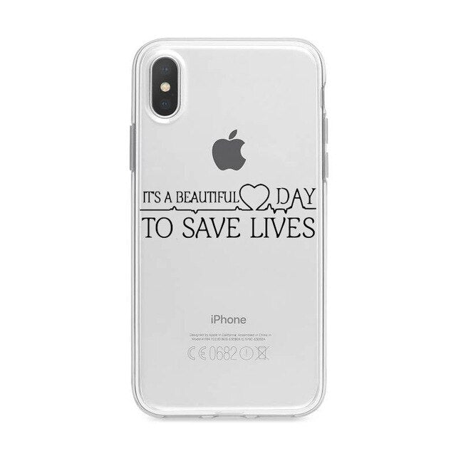 Grey's Anatomy Phone Case For iPhone XS , 6 6S 7 8Plus For iPhone XS Max XR 11 Pro Max Soft Case