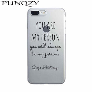 You're My Person For Apple iPhone 7 5 SE 5S 6 6S Plus Greys Anatomy