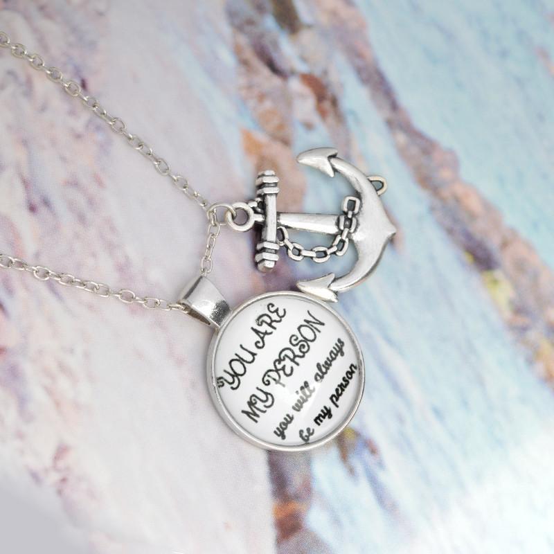 2pcs/set YOU ARE MY PERSON Necklace / you will always be my person