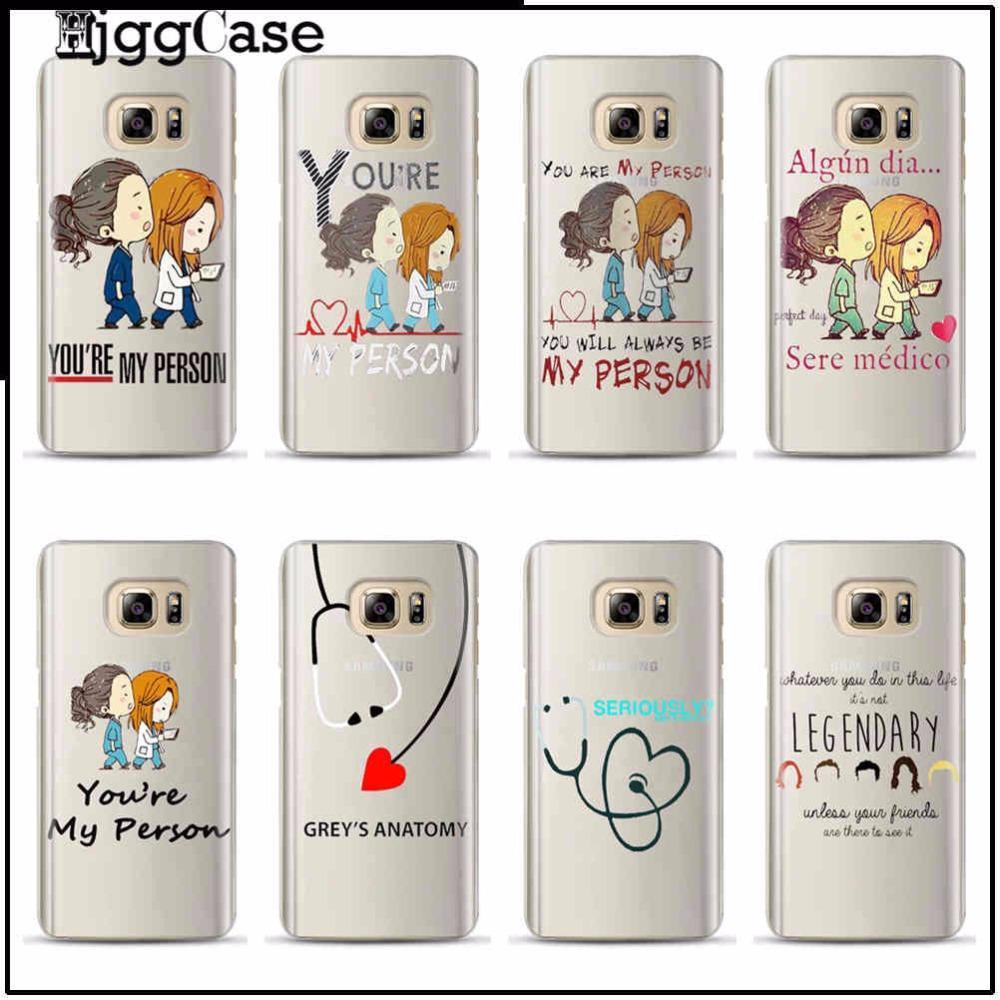 Greys Anatomy phone case for Samsung Galaxy S3 S4 S5 mini S6 S7 edge S8 Plus New Arrivals Original Case