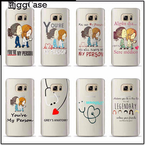 Greys Anatomy phone case for Samsung Galaxy S3 S4 S5 mini S6 S7 edge S8 Plus New Arrivals Original Case