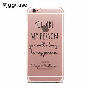 You're My Person For iPhone 7 4S 5 SE 5S 6 6S Plus Greys Anatomy