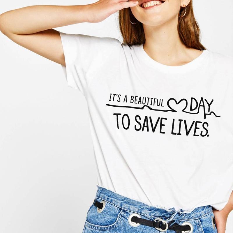 It's A Beautiful Day To Save Lives T Shirts Grey's Anatomy 2019