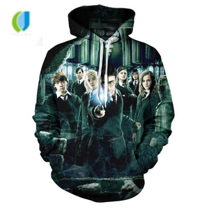 harry potter 3D hoodie jacket sweatshirt 2019