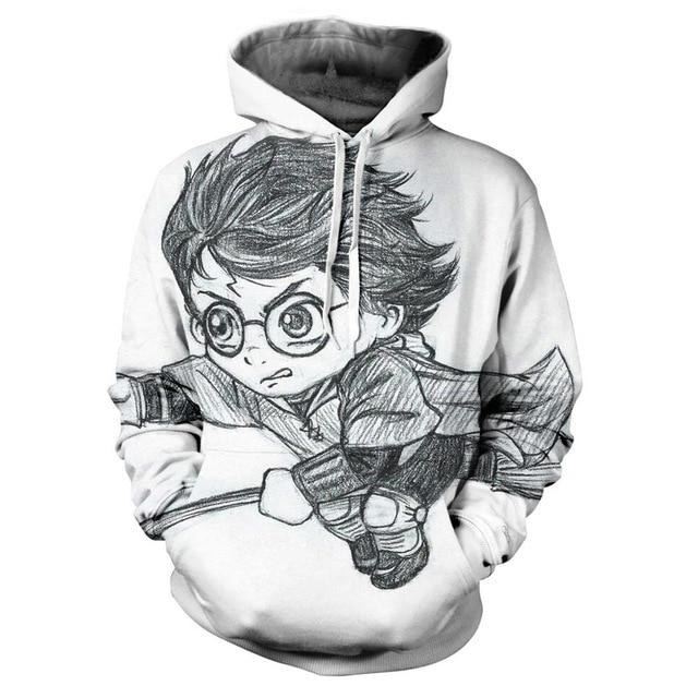 harry potter 3D hoodie jacket sweatshirt 2019