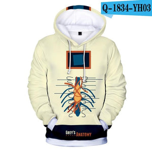 3D Grey's Anatomy Sweatshirt Long Sleeve 2019