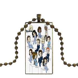 Fashion Necklace Famous Cartoon Greys Anatomy 2019