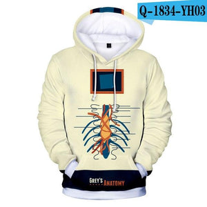 Grey's Anatomy 3D Print Hoodies Sweatshirt 2019