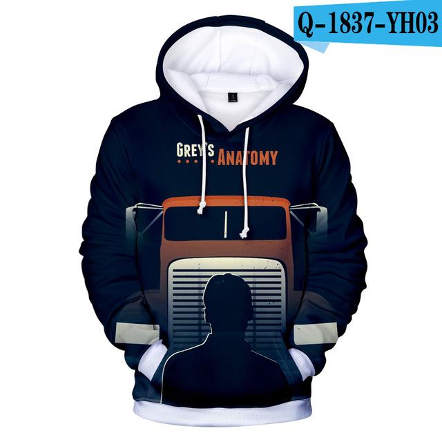 Grey's Anatomy 3D Print Hoodies Sweatshirt 2019