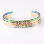 "YOU'RE MY PERSON"  Bracelet Grey's Anatomy 2020 ( BUY ONE , GET ONE FOR FREE )
