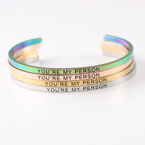 "YOU'RE MY PERSON"  Bracelet Grey's Anatomy 2020 ( BUY ONE , GET ONE FOR FREE )